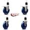 Service Caster 5'' Solid Poly Swivel 1-7/8'' Expanding Stem Caster Set 2 Total Lock Brakes, 4PK SCC-EXTTL20S514-SPUS-2-S-2-178 - alternate 3